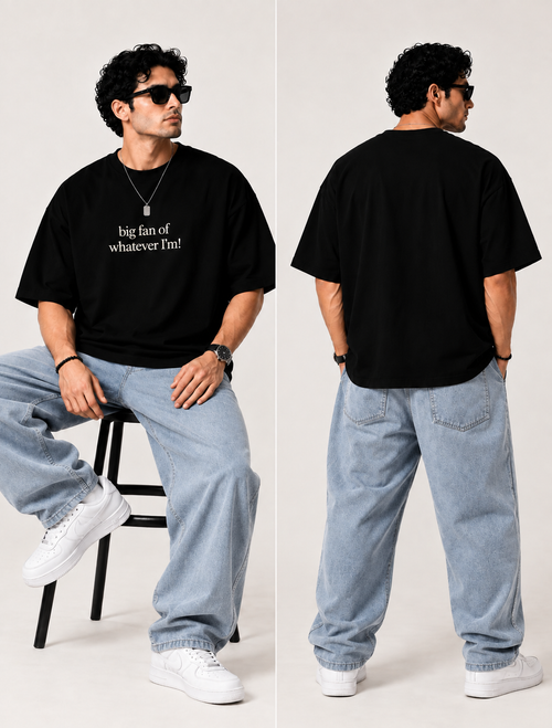Whatever I’m Oversized T-Shirt – Black