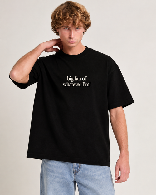 Whatever I’m Oversized T-Shirt – Black